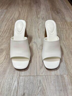 WHITE - clogs heels - SANDAL